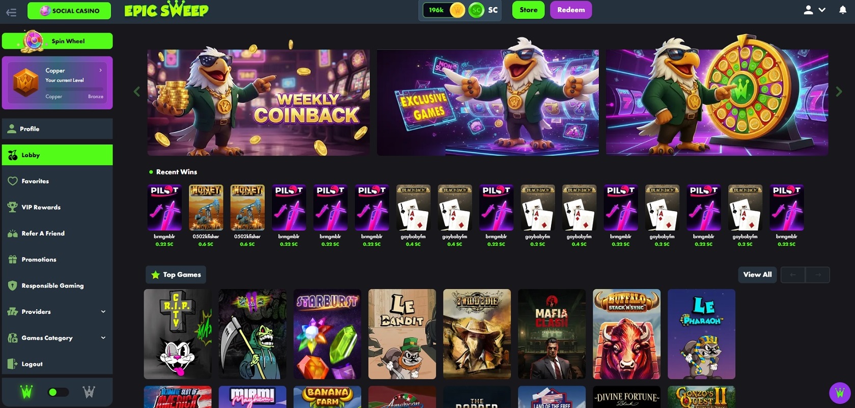 EpicSweep.us | America’s Free-to-Play Social Casino Slots